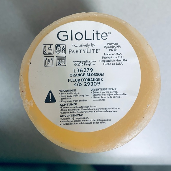 Partylite GLO LITE Orange Blossom Trio. Discontinued Never Burned NWOT - Picture 7 of 14